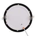 nobil� Downlight empotrable LED PANEL FLAT 170 R SCCT MP redondo, CCT Switch, conmutable, multipower IP44, negro 