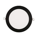 Downlight empotrable LED PANEL FLAT 170 R SCCT DIM C redondo, CCT Switch IP44, negro regulable