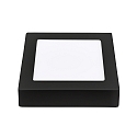 nobil� Downlight de superficie LED PANEL FLAT 170 Q SCCT DIM angular, CCT Switch IP44, negro regulable