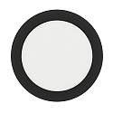 Downlight de superficie LED PANEL FLAT 170 R SCCT DIM C redondo, CCT Switch IP44, negro regulable