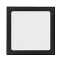 Downlight de superficie LED PANEL FLAT 220 Q SCCT DIM C angular, CCT Switch IP44, negro regulable
