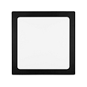 Downlight de superficie LED PANEL FLAT 300 Q SCCT DIM C angular, CCT Switch IP44, negro regulable