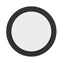 Downlight de superficie LED PANEL FLAT 300 R SCCT DIM C redondo, CCT Switch IP44, negro regulable