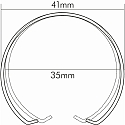 nobil� Accessory for EBL C 3840 / C 3860 - snap ring 3.5cm, chrome