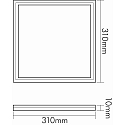 nobil� Luminaria de superficie / empotrada LED PANEL Q1 DIM 1-10V angular IP40, aluminio regulable