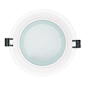 Panel de LED LED GLAS PANEL 160R DTW Dim-To-Warm, regulable 10W 50 - 850lm 2000 - 3000K 120� 120� CRI >80