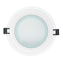 Panel de LED LED GLAS PANEL 160R SCCT CCT Switch, regulable