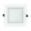 Panel de LED LED GLAS PANEL 160Q DTW Dim-To-Warm, regulable 11W 50 - 850lm 2000 - 3000K 120� 120� CRI >80