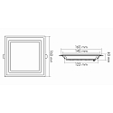 nobil� Panel de LED LED GLAS PANEL 160Q SCCT CCT Switch, regulable