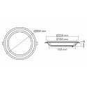 nobil� Panel de LED LED GLAS PANEL 200R SCCT redondo, CCT Switch