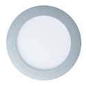 recessed downlight LED PANEL FLAT 130 R DTW 350MA OPAL round, Dim-To-Warm, excl. LED driver IP20, mat, titanium dimmable