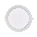 nobil� Downlight empotrable LED PANEL FLAT 190 R SCCT 350MA OPAL redondo, CCT Switch, sin fuente de alimentaci�n IP20, negro regulable