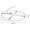 Montaje en el techo LED PANEL R Ø 600MM / Ø 780MM redondo, mecánico, blanco