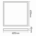 nobil� Panel de LED angular, 14/20/30W 1900-4230lm 3000/4000/6500K CRI >80