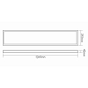 nobil� Panel de LED 1247x310, 34W 4700lm 4000K CRI 80