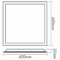 nobil� Panel de LED LED PANEL BACKLIGHT 62 UGR<19 DTW para estaci�n de trabajo VDU, Dim-To-Warm, UGR < 19
