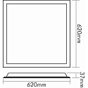 nobil� Panel de LED LED PANEL BACKLIGHT 62 UGR<19 SCCT para estaci�n de trabajo VDU, CCT Switch, regulable, UGR < 19