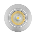 Downlight empotrable ECO FLAT 5068R DIM / 38� redondo, CCT Switch, regulable IP40, cromado mate regulable