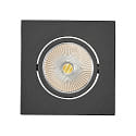 Downlight empotrable ECO FLAT 5068Q DIM / 38� redondo, CCT Switch, regulable IP40, negro mate regulable