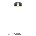 Luminaria de pedestal CERA E27 IP20, acero cepillado 