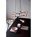 Nordlux Luminaria colgante JOSEFINE de 7 llamas E27 IP20, negro, negro mate 