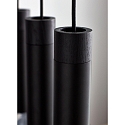 Luminaria colgante TILO de 5 llamas GU10 IP20, negro, negro mate 