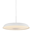 Luminaria colgante PISO plano, redondo, Dim-To-Warm IP20, blanco, blanco mate regulable