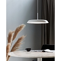 Luminaria colgante PISO plano, redondo, Dim-To-Warm IP20, blanco, blanco mate regulable