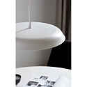Luminaria colgante PISO plano, redondo, Dim-To-Warm IP20, blanco, blanco mate regulable