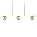 Nordlux Luminaria colgante CONTINA de 3 llamas G9 IP20, brillante, lat�n, blanco opalino, negro, blanco 