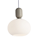 Nordlux Luminaria colgante NOTTI E27 IP20, gris, mate, blanco 