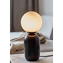 Nordlux Luminaria de mesa NOTTI E14 IP20, mate, color caf� moca, negro 