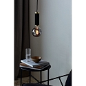 Nordlux Luminaria colgante GALLOWAY E27 IP20, lat�n, negro, negro mate 