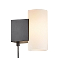 Nordlux Luminaria de pared MONA IP20, negro, blanco regulable