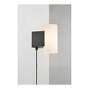 Nordlux Luminaria de pared MONA IP20, negro, blanco regulable