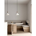 Pendant luminaire NORI 27, E27, white