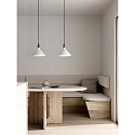 Pendant luminaire NORI 27, E27, white