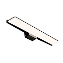 Luminaria de pared TINIA 60 IP44, negro mate regulable