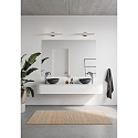 Luminaria de pared TINIA 60 IP44, negro mate regulable