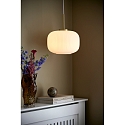 Nordlux pendant luminaire MILFORD 30 2,0 E27 IP20, brass, opal white 