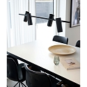 Nordlux pendant luminaire ALANIS 4 flames GU10 IP20, black 