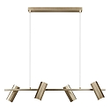 Nordlux pendant luminaire ALANIS 4 flames GU10 IP20, matt, brass 