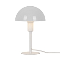 Luminaria de mesa ELLEN MINI semicircular, con interruptor, con portal�mpara E14 IP20, brillante, blanco 