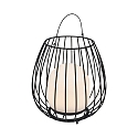 Luminaria con bater�a JIM TO-GO con interruptor, con conexi�n USB IP54, negro regulable