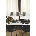 Nordlux Luminaria colgante CARDINE de 3 llamas E27 IP20, blanco mate regulable