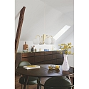 Nordlux pendant luminaire FRANCA E14 IP20, glossy, brass, white dimmable