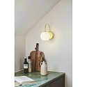 Nordlux Luminaria de pared FRANCA E14 IP20, brillante, lat�n, blanco 