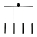 Nordlux pendant luminaire VICO 4 flames GU10 IP20, black dimmable