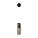 Luminaria colgante MIELLA E27 IP20, color humo regulable