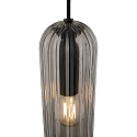 Luminaria colgante MIELLA E27 IP20, color humo regulable